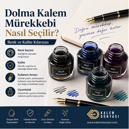Dolma Kalem Mürekkebi Nasıl Seçilir? Renk ve Kalite Kılavuzu