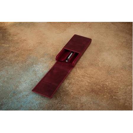 KRIC Üçlü Deri Kalem Kılıfı – Bordo